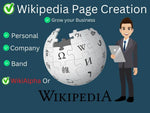 Load image into Gallery viewer, You will get a professional Wikipedia page for your company or band that will grow your business (1 wikiped page)