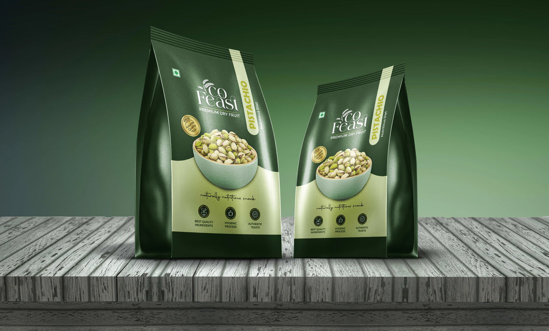 Design premium pouch bag packaging with front and back layout
