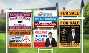 Design yard sign, lawn sign, bandit sign, sign board and signage design