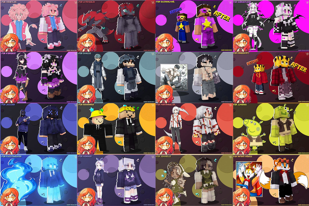 I will create your custom minecraft skin