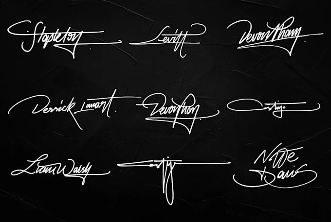 I Will Design an Elegant Custom Signature Logo for Your Brand Identity (Up to 5 Concepts)