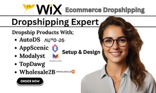 We will create a Wix dropshipping store with up to 10 pages and 50 products