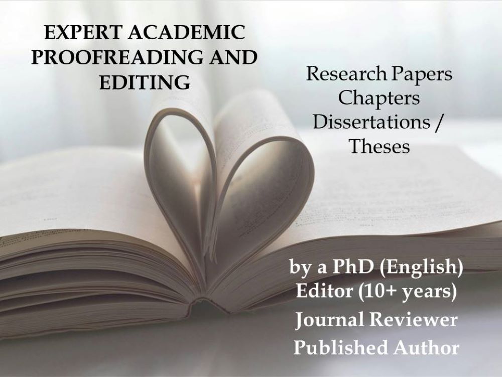 I will proofread and edit research papers and journal articles submissions (Upto 5000 words)