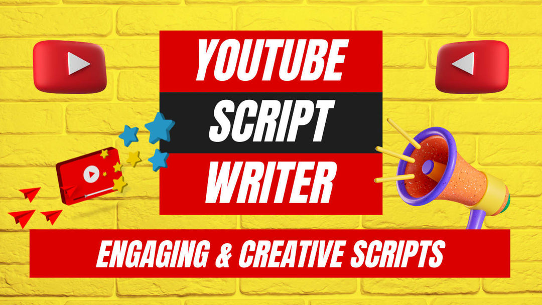 We will be the best professional writer for your YouTube scripts (Script Upto 1000 words)